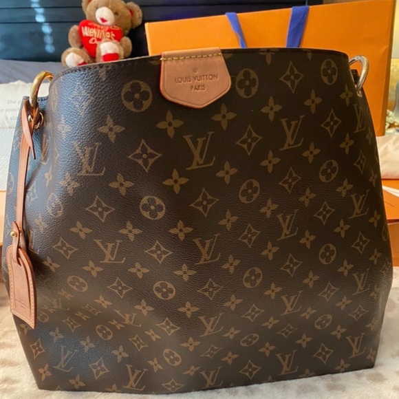 Louis Vuitton Handbags - Louis Vuitton Tan and Brown Monogram Shoulder Bag